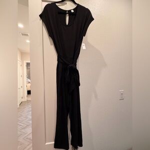 Old Navy Black Tie-Waist Jumpsuit